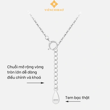 Dây chuyền bạc nữ cánh thiên thần S925 đá zircon hồng - 515.000₫ Viễn Chí Bảo 5