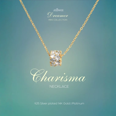Dây chuyền bạc nữ Charisma Jesmee 925 mặt đá bạc thanh lịch sang trọng Giá 459.000 VND