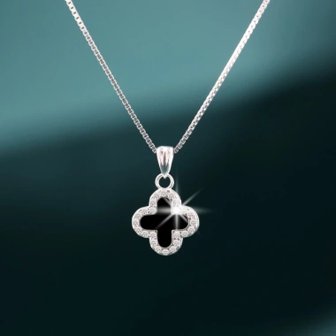 Dây chuyền bạc nữ cỏ bốn lá may mắn PMJ105 - Sang trọng, giá 399.000 VNĐ Phúc Minh Jewelry 3