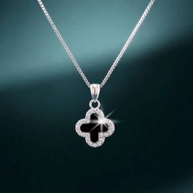 Dây chuyền bạc nữ cỏ bốn lá may mắn PMJ105 - Sang trọng, giá 399.000 VNĐ Phúc Minh Jewelry 10