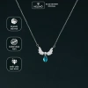 Dây chuyền bạc nữ HELINO cánh thiên thần đá Moonstone đổi màu - Trang sức lấp lánh, giảm 20%