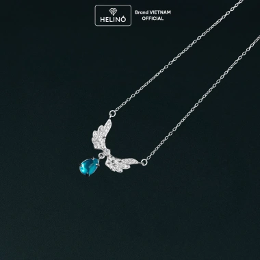 Dây chuyền bạc nữ HELINO cánh thiên thần đá Moonstone đổi màu - Trang sức lấp lánh, giảm 20%