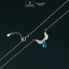 Dây chuyền bạc nữ HELINO cánh thiên thần đá Moonstone đổi màu - Trang sức lấp lánh, giảm 20% 3
