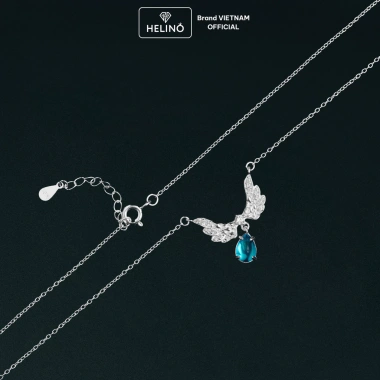 Dây chuyền bạc nữ HELINO cánh thiên thần đá Moonstone đổi màu - Trang sức lấp lánh, giảm 20%