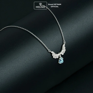 Dây chuyền bạc nữ HELINO cánh thiên thần đá Moonstone đổi màu - Trang sức lấp lánh, giảm 20%