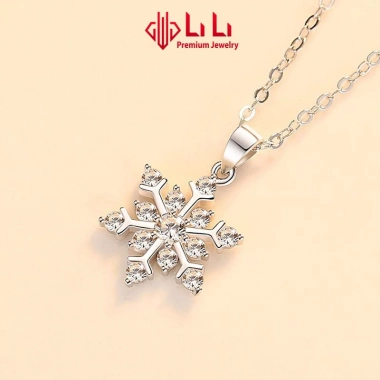 Dây chuyền bạc nữ LiLi S925 đá CZ bông tuyết Layla Giá giảm 2.001.000₫