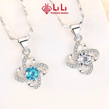 Dây chuyền bạc nữ LiLi S999 đá CZ 4 lá cỏ Serenity Giá giảm 22% chỉ 2.209.000₫