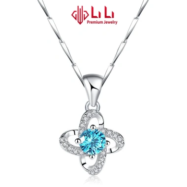 Dây chuyền bạc nữ LiLi S999 đá CZ 4 lá cỏ Serenity Giá giảm 22% chỉ 2.209.000₫