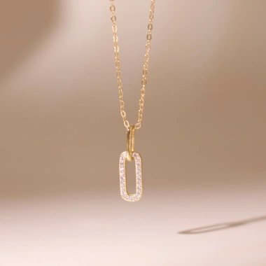 Dây chuyền bạc nữ mạ vàng 14K LAVESTA LAV099 Rincy - Thanh lịch, hiện đại, 720.000