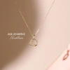 Dây chuyền bạc nữ mạ vàng 14K LAVESTA LAV103 Aquamarine tích cực may mắn hạnh phúc 720.000 VND 2