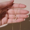 Dây chuyền bạc nữ mạ vàng 14K LAVESTA LAV103 Aquamarine tích cực may mắn hạnh phúc 720.000 VND 7