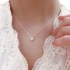 Dây chuyền bạc nữ mặt trái tim định đá + vòng cổ 925 AROCH JEWELRY HD06 – Giá chỉ 432.000 VND (giảm từ 544.320 VND) 3