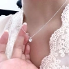 Dây chuyền bạc nữ mặt trái tim định đá + vòng cổ 925 AROCH JEWELRY HD06 – Giá chỉ 432.000 VND (giảm từ 544.320 VND) 5