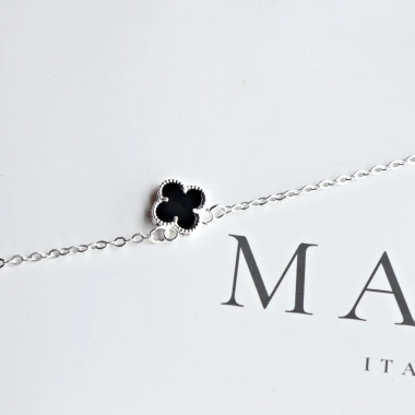 Dây chuyền bạc nữ MATERA S925 hoa 4 cánh may mắn 2 màu sang trọng - giá 868.500₫ 6