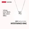 Dây chuyền bạc nữ MATERA S925 vòng tròn sao đính đá sang trọng, chỉ 676.000₫