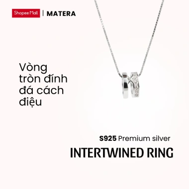 Dây chuyền bạc nữ MATERA S925 vòng tròn sao đính đá sang trọng, chỉ 676.000₫