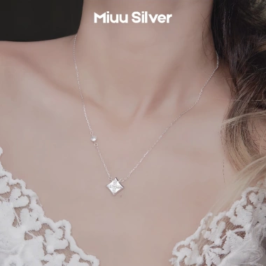 Dây chuyền bạc nữ Miuu Silver - Vòng cổ Polaris giá 400k, khuyến mãi đặc biệt