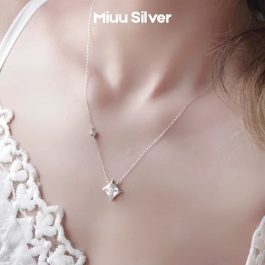 Dây chuyền bạc nữ Miuu Silver - Vòng cổ Polaris giá 400k, khuyến mãi đặc biệt