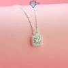 Dây chuyền bạc nữ Moissanite 6ly GRA mặt vương miện lấp lánh - Giá 539.000₫