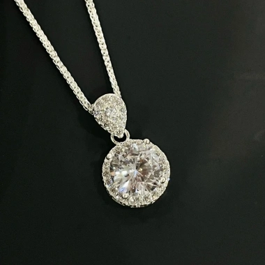 Dây chuyền bạc nữ PMJ 220 - Đá cao cấp lấp lánh sang trọng, giá chỉ 579.000₫
