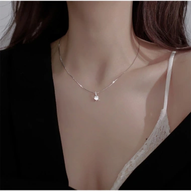 Dây chuyền bạc nữ PMJ 220 - Đá cao cấp lấp lánh sang trọng, giá chỉ 579.000₫