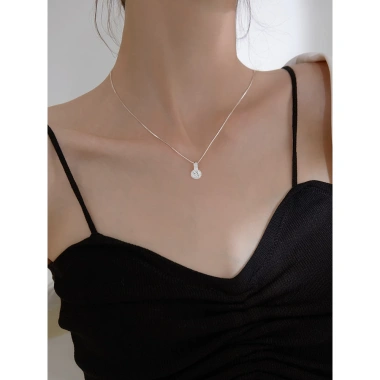 Dây chuyền bạc nữ PMJ 220 - Đá cao cấp lấp lánh sang trọng, giá chỉ 579.000₫ 6 Dây chuyền bạc nữ PMJ 220 - Đá cao cấp lấp lánh sang trọng, giá chỉ 579.000₫ 6