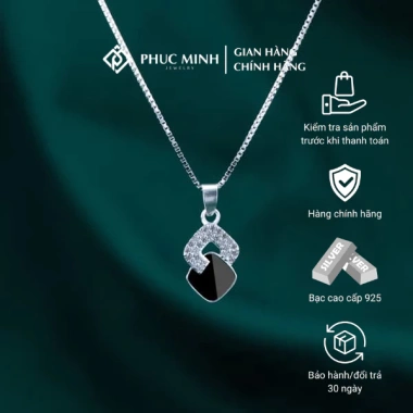 Dây chuyền bạc nữ PMJ195D - Vòng cổ mặt dây chuyền sang trọng, giảm 22% chỉ 509.000đ Phúc Minh Jewelry