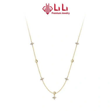 Dây chuyền bạc nữ S925 đính đá CZ hình cỏ 4 lá Veronica - Giá ưu đãi 2,159,000₫ 5