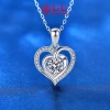 Dây chuyền bạc nữ S925 Lexie Trái tim Moissanite - Giá ưu đãi 2.576.000₫
