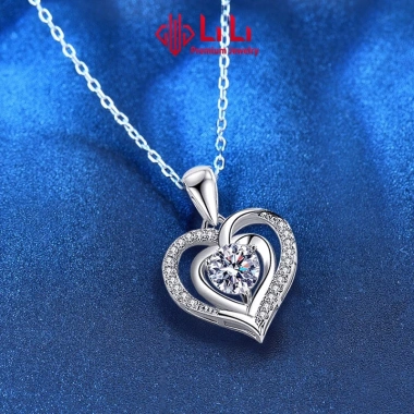 Dây chuyền bạc nữ S925 Lexie Trái tim Moissanite - Giá ưu đãi 2.576.000₫ 4