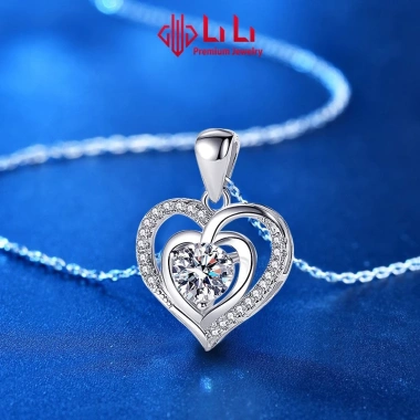 Dây chuyền bạc nữ S925 Lexie Trái tim Moissanite - Giá ưu đãi 2.576.000₫ 5