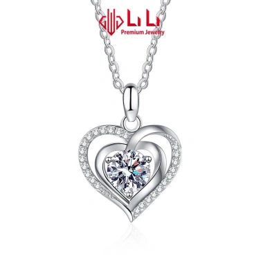 Dây chuyền bạc nữ S925 Lexie Trái tim Moissanite - Giá ưu đãi 2.576.000₫ 6