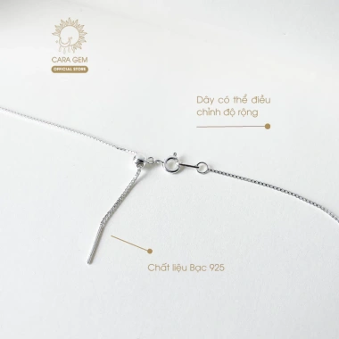 Dây chuyền bạc nữ thạch anh tóc vàng - Mệnh Kim Thổ, may mắn | Cara Gem CR78 - 1.068.000₫ 5
