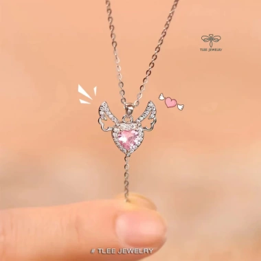 Dây chuyền bạc nữ TLEE cánh thiên thần Ofelia 925 xi bạch kim D239 - 816.000₫ 5
