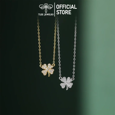 Dây chuyền bạc nữ TLEE cỏ bốn lá đính đá mini nữ tính - Giá chỉ 560.000đ 3