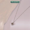 Dây chuyền bạc nữ TLEE mặt cỏ bốn lá hai mặt đen trắng viền đá lấp lánh - Giá chỉ 624.000₫ 4