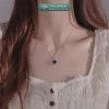 Dây chuyền bạc nữ TLEE mặt cỏ bốn lá hai mặt đen trắng viền đá lấp lánh - Giá chỉ 624.000₫ 6