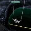 Dây chuyền bạc nữ TLEE - Vòng cổ cánh hồ điệp ghép đôi, nữ tính, sáng lấp lánh, giá 624k 2