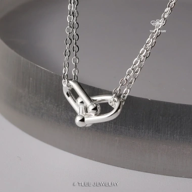 Dây chuyền bạc nữ TLEE - Vòng cổ móc kép trơn cá tính, giảm còn 960.000đ 8 Dây chuyền bạc nữ TLEE - Vòng cổ móc kép trơn cá tính, giảm còn 960.000đ 8