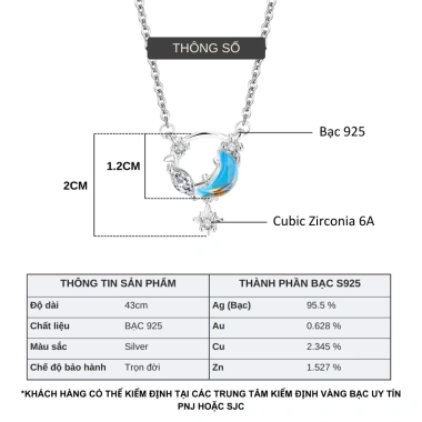 Dây chuyền bạc nữ Tyche Ocean nạm đá - chốt khóa cao cấp, trẻ trung thích hợp học, chơi, làm - 285k 6 Dây chuyền bạc nữ Tyche Ocean nạm đá - chốt khóa cao cấp, trẻ trung thích hợp học, chơi, làm - 285k 6