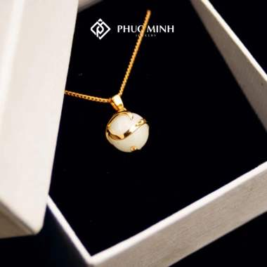 Dây chuyền bạc PMJ47 Opal đá mắt mèo - Vòng cổ sang trọng, giảm giá 579k