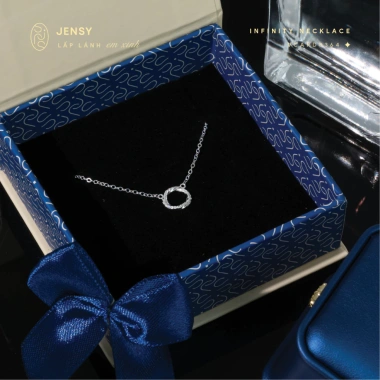 Dây chuyền bạc S925 JENSY Infinity V2 VCARD8.364 - Vòng cổ nữ sang, giá 654.000₫