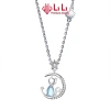 Dây chuyền bạc S925 nữ đính đá CZ mèo và mặt trăng LiLi Della 105.242 giảm giá 1.838.000₫ 6