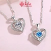 Dây chuyền bạc S999 nữ đính đá CZ trái tim cách điệu Navy - Giá ưu đãi 2.594.000₫