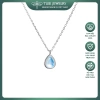 Dây chuyền bạc TLEE mặt moonstone giọt nước D240 - Giá ưu đãi 624.000 VND