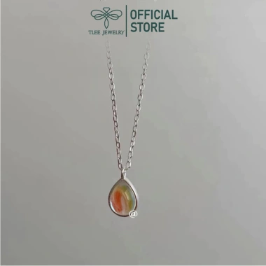 Dây chuyền bạc TLEE mặt moonstone giọt nước D240 - Giá ưu đãi 624.000 VND
