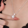 Dây Chuyền Bạc Tyche Aura Đính Đá Cao Cấp - Vòng Cổ Nữ Sang Trọng, Sáng Lấp Lánh, Giá 285k 8