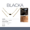 Dây chuyền Choker Blacka Chain JESMEE Titanium xoắn vát đá đen - Giá 349.000đ 4