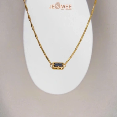 Dây chuyền Choker Blacka Chain JESMEE Titanium xoắn vát đá đen - Giá 349.000đ 10 Dây chuyền Choker Blacka Chain JESMEE Titanium xoắn vát đá đen - Giá 349.000đ 10