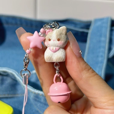 Dây chuyền điện thoại chó mèo Xiêm dễ thương - Móc khóa chuông quyến rũ, giảm 20% 3 Dây chuyền điện thoại chó mèo Xiêm dễ thương - Móc khóa chuông quyến rũ, giảm 20% 3